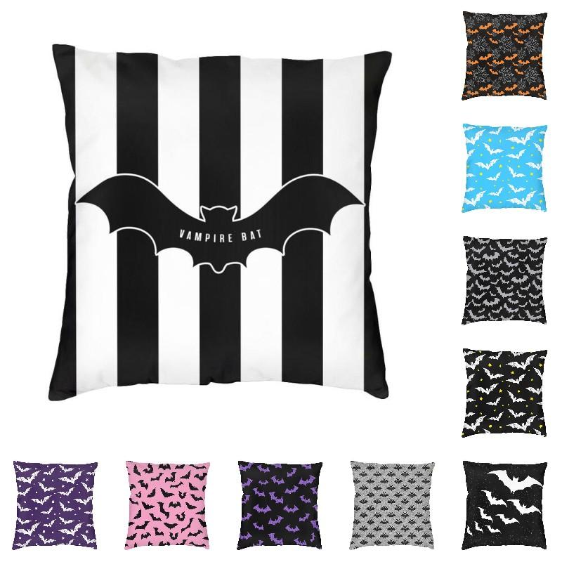 Наволочка с летучей мышью вампира, украшение дома, Хэллоуин, готическая оккультная ведьма, скандинавский чехол для подушки, автомобильный двусторонний наволочка с принтом