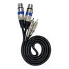 ENN LLC XLR Cable, Microphone Cable, Canon Cable, RCA To XLR Converter (1.5m Female)