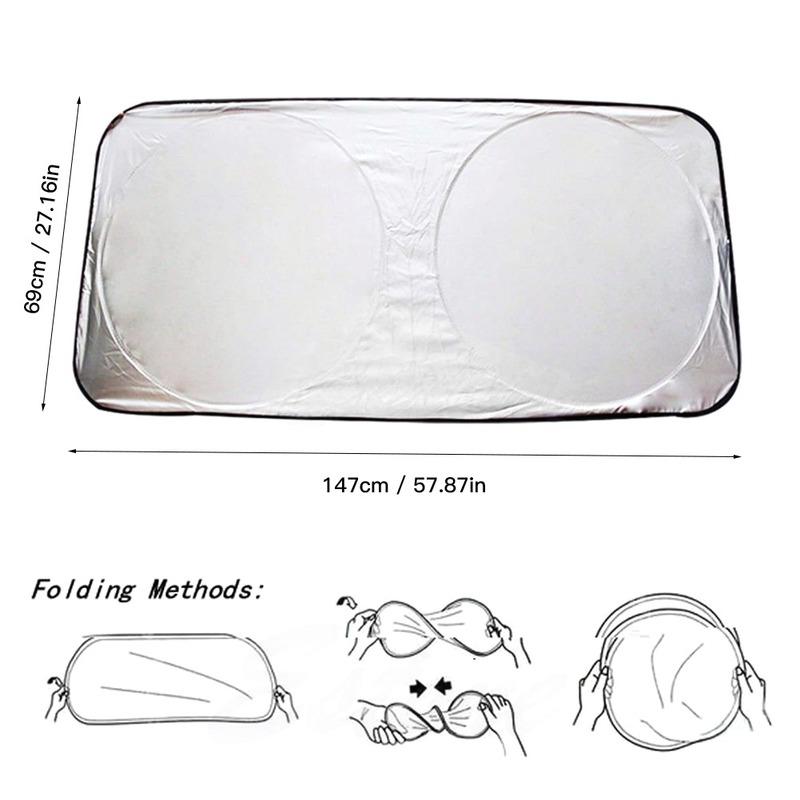 150*80cm Car Windshield Cover Sunshade UV Protection Shield Car Styling Folding Car Window Sun Shade Windshield Block CoverWindshield Sunshades 1