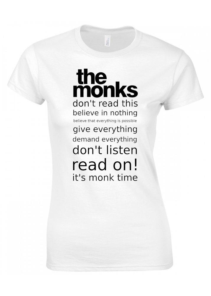 Monks Tshirt 60s Garage Rock Band Tee Stooges 13th Floor Elevators Sonics Mc5