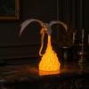 Creative Gift for Fantasy Lovers LED Dragon Flame Lamp, 3D Printed Flying Bookshelf Light, Office Desk Accessory Book Nook Light with Warm Glow