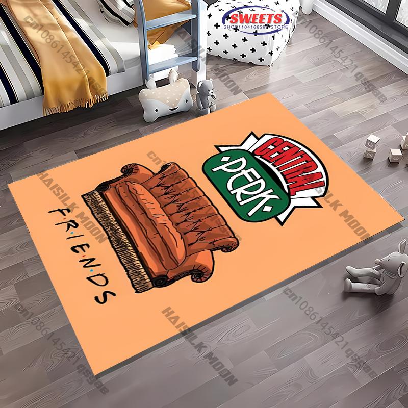 Movie Theme Friends Printed Carpet Rugs for Living Rooms Bedroom Entrance Door Mat Sofa Rugs Large Area Home Decor Rugs Gifts