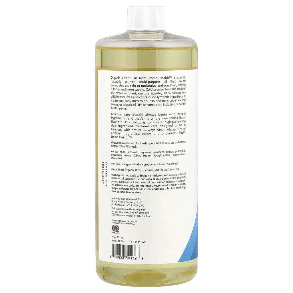 Home Health Касторовое масло, 32 жидких унции (946 миллилитров)