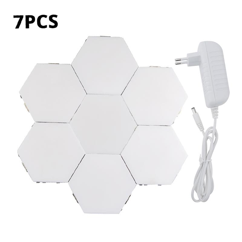 Квантовая лампа, светодиодная панель, магнитные шестиугольники, модульный сенсорный сенсорный светильник, DIY настенное креативное украшение, светодиодная краска