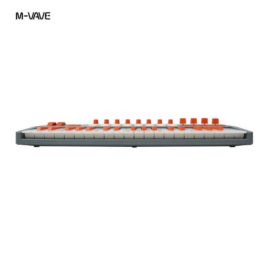 Портативная MIDI-клавиатура и динамический синтезатор с 37 клавишами и встроенным источником звука, идеально подходят для живых выступлений, использования в дороге и музыкального продакшена.