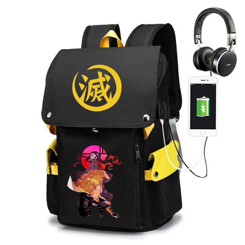 Japan cartoon comics Demon Slayer collaboration anime student large-capacity printed backpack 7543