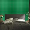 Green Plaid Wallpaper for Living Room and Bedroom 50x1000