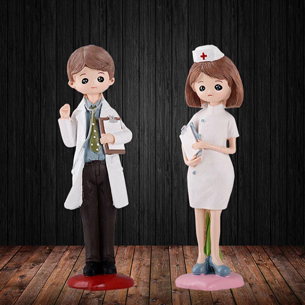 Creative Doctor Nurse Model Ornament Sculpture Desktop Decor Accessory for Gifts