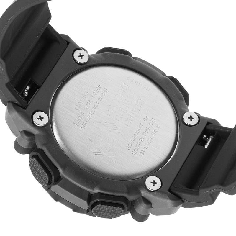 Casio Серия WOMAN с двойным дисплеем (ЖК/стрелочный) Сердечник из углеродного волокна Спортивные на открытом воздухе Двойной дисплей Легкий Кварцевый механизм Ремешок из смолы GMA-S2200-1AJF