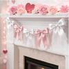 Bowknot Bowknot Garland Satin Ribbon Garland New Bow Garland Banner  Wedding Decor
