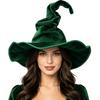 Tall Pointed Cone Top Halloween Wizard Hat Large Wide Brim Pointed Mage Hat  Halloween Party