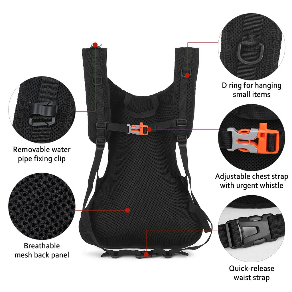 Рюкзак со светодиодным указателем поворота, IPX5, водонепроницаемый светоотражающий рюкзак с указателем направления USB