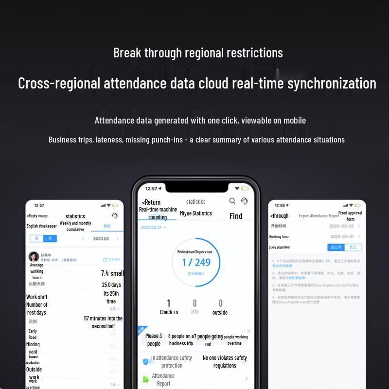 Система контроля доступа по распознаванию лиц DingTalk Smart Link Modian Y2, штепсель CN (адаптер в комплекте)
