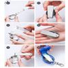 Accessories Utensil Stainless Foldable Forks Travel Camping Tool Pocket Spoon Fork Folding Cookware