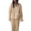 Teddy Winter Cold Loose Medium Roomwear147 Women's Loungewear, Fluffy, Weather, 2-Piece Set, Fit, Thickness, (Ivory, M)