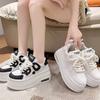 Senior Sense Small White Shoes Women 2024 New Lightweight Platform Platform Shoes Casual Small Height Inside Women Shoes
