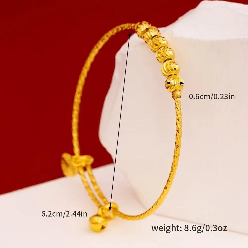 Adjustable Beaded Bracelet Heart Shape Bangles Fashion Accessory Wristband Women Jewelry