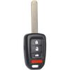 МеханическийМагический Брелок Замена Пульта ДУ Подходит для Honda Civic 2016 2017 2018 / Accord 2016 2017 MLBHLIK6-1TA Бесключевой Доступ Пульт Дистанционного Управления Необрезанный 4