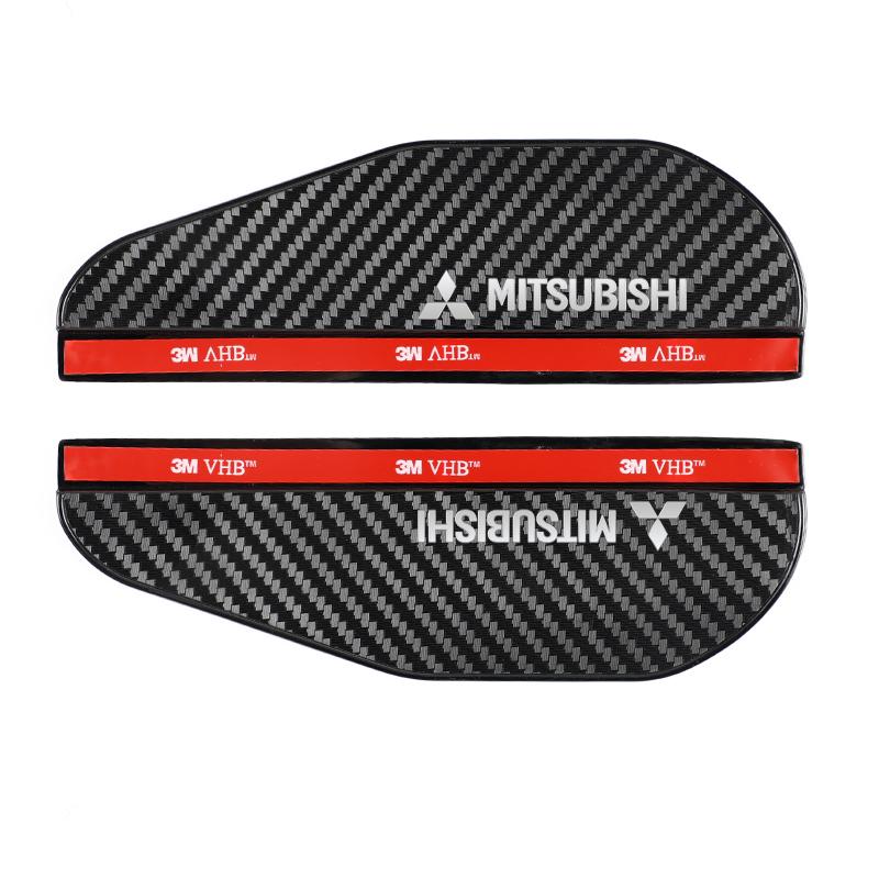 djsc4 Car Side Rear View Mirror Rain Eyebrow Visor Rain Shield Shade Cover for Mitsubishi Asx Lancer Outlander Pajero Ralliart