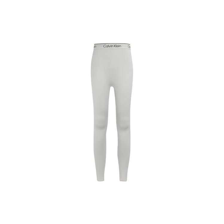 Calvin Klein Спортивные брюки прямого покроя с жаккардовым принтом и однотонным поясом, женские, мраморно-серые 4WS3L605-050