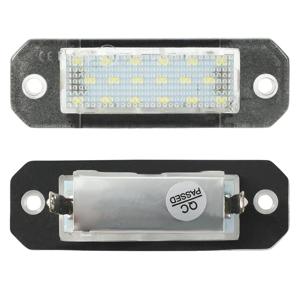 2Pcs Error Free White LED License Plate Light Number Plate Lamp For VW Transporter T5 2003-2015 T6 For Caddy 2004-2017