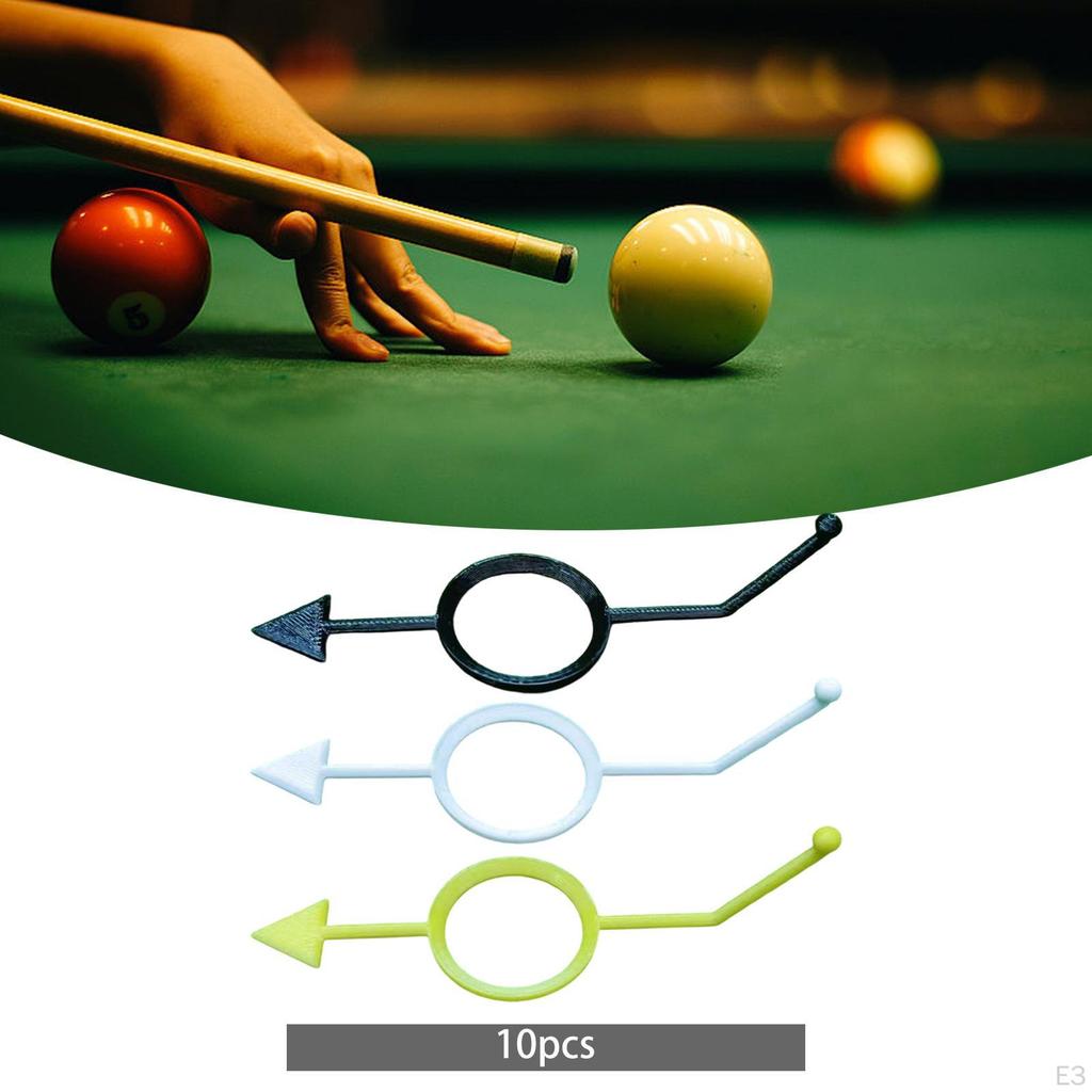 10 штук Аксессуары для бильярда Маркер позиции шара Высокая производительность с направляющей для прицеливания Детские