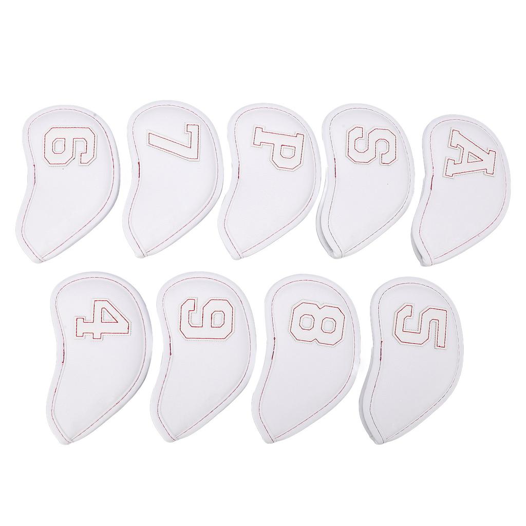 9шт. чехлы для головок клюшек для гольфа, водонепроницаемые солнцезащитные чехлы для клюшек для гольфа, большие защитные цифры