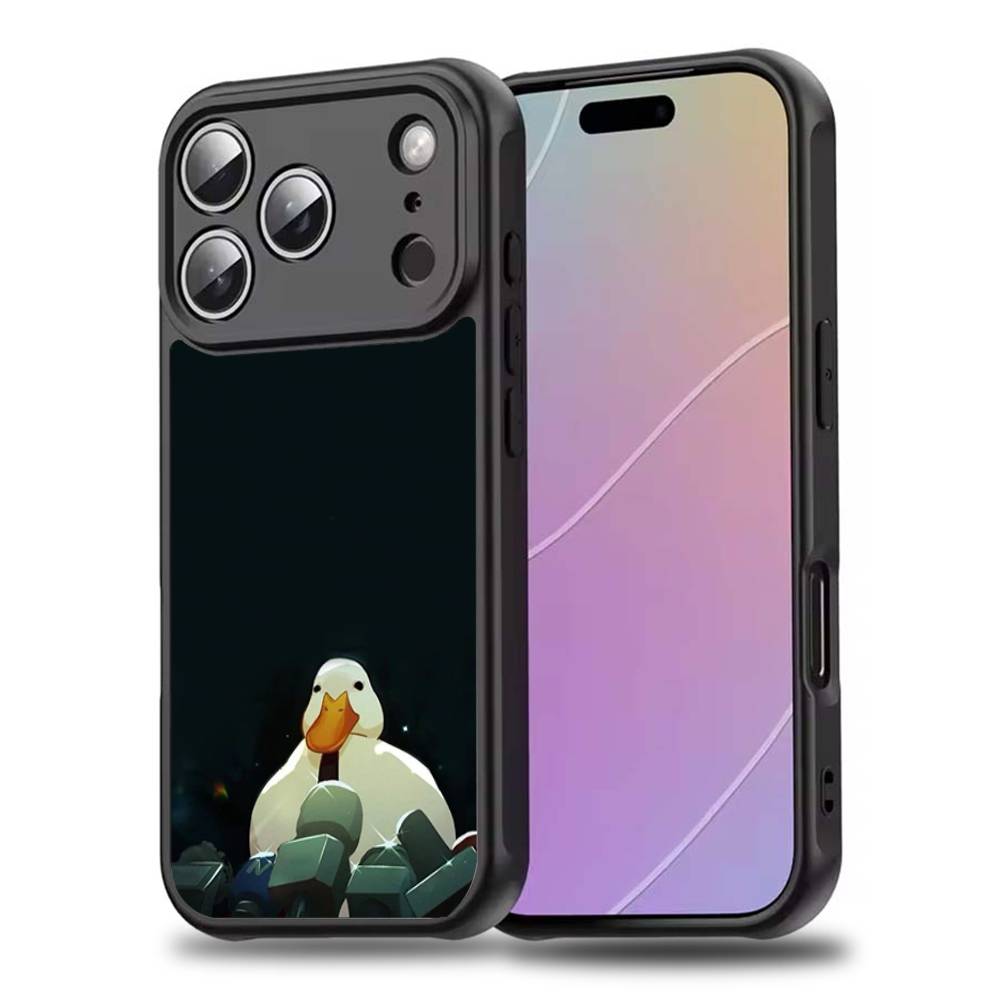 Забавный мультяшный чехол D-Duck для iPhone 17,16,15,14,13,12,11,Pro,Max,Plus,Mini,SE4,E Для Magsafe Беспроводной