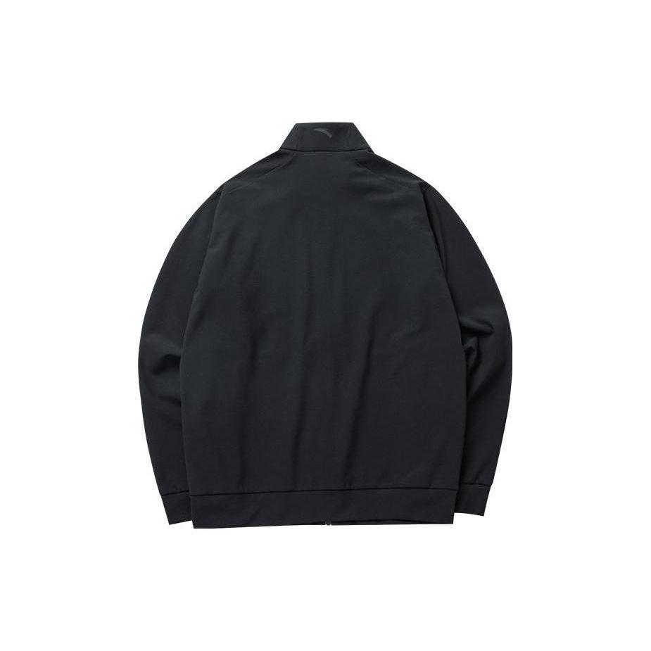 Anta Мужская куртка с воротником-стойкой на молнии и логотипом Basketball Series, черная 152211712-2