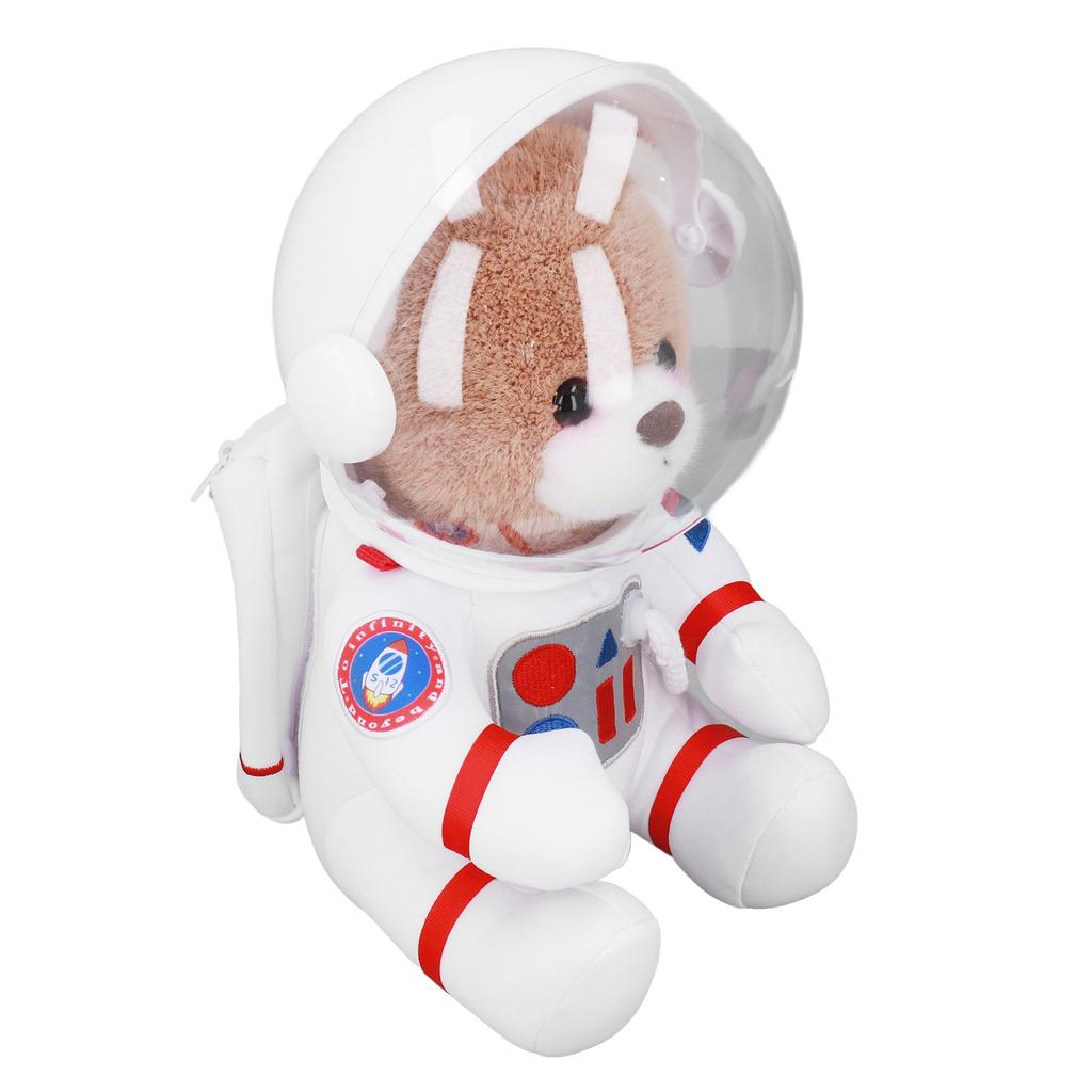 11.81in Space Bear Stuffed Toy Small Bag Adorable Down Cotton Cartoon Bear Doll for Birthday Gift