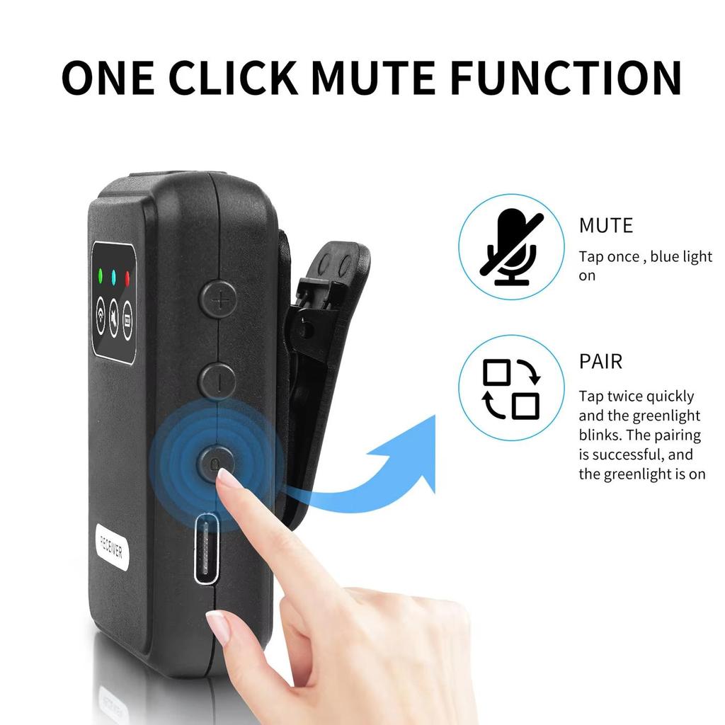 Professional 2.4G Stereo Wireless in Ear Monitor System Mini Transmitter Receiver Set for Band Stage Live Performance