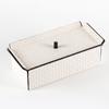 Art Abstract Folding Leather Woven Pattern Jewelry Box Model House Designer Decoration Storage Box Light Luxury Ornaments