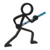 Креативный держатель для ручек Stickman, 3D-печатная фигурка-линия, подставка для карандашей, новинка, органайзер для канцелярских принадлежностей для дома, офиса, декора стола