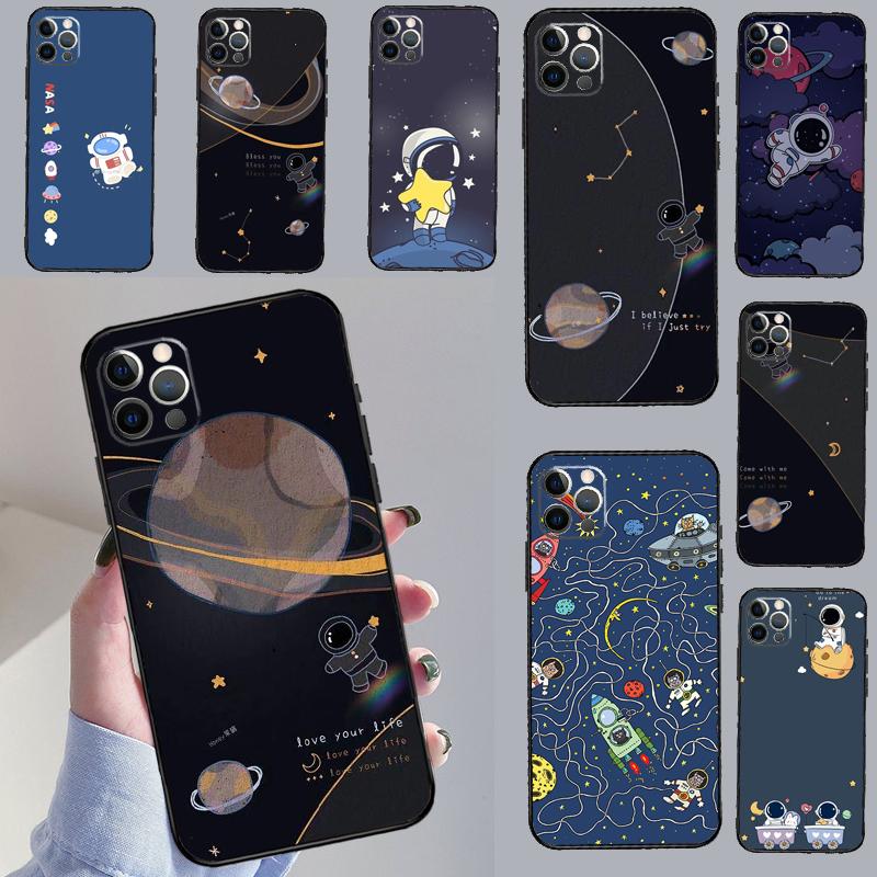 Космический корабль Астронавт Чехол для OPPO Reno 14 13 12 11 10 Pro 8T 11F 12F 13F 14F 7 8 Lite OPPO Find X8 X6 X5 X9 Pro