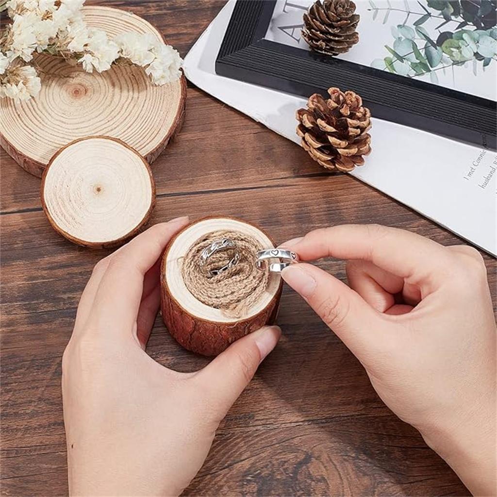 Коробка для колец, деревянная коробка для хранения колец, деревянная коробка для хранения свадебных колец, подходит для украшения на День святого Валентина, подарка на годовщину помолвки