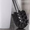 Walnut Toilet Brush Holder Set Wood Handle Wall Mounted Grey Gold Black White Aluminum Cup WC Brush Rack Kit with Storage Shelf