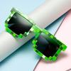 New Fashion Sun Glasses  Sunglasses Creeper Glasses Novelty Mosaic Funny Goggles Boys Girls Pixel Eyewear