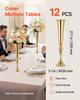 VEVOR 12 PCS Wedding Flower Vase, 55 cm Tall Trumpet Flower Table Centerpieces, Banquet Vases Easy Installation