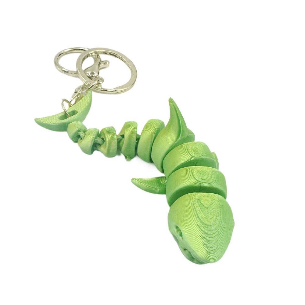 Multi-jointed 3D Printed Whale Keychain Movable Realistic Shark Key Ring Kids Birthday Gift