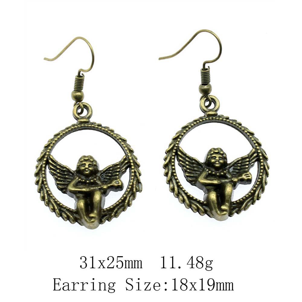 Комплекты сережек на годовщину свадьбы, серьги-подвески и подвески в виде крыльев ангела, женские серьги-сумки для свадьбы