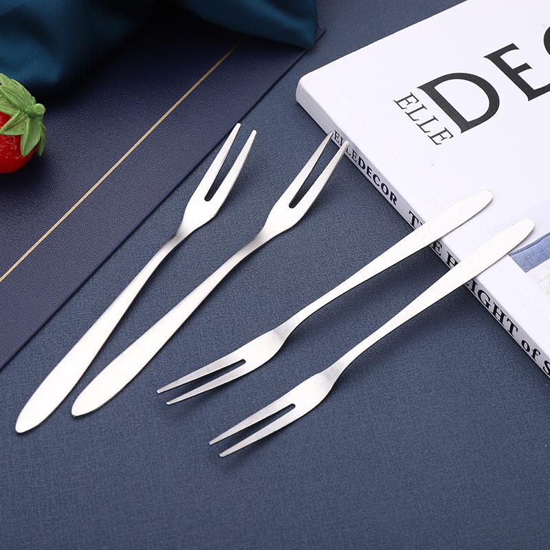 High-End 304 Stainless Steel Dessert Fork for Home & Restaurant Use