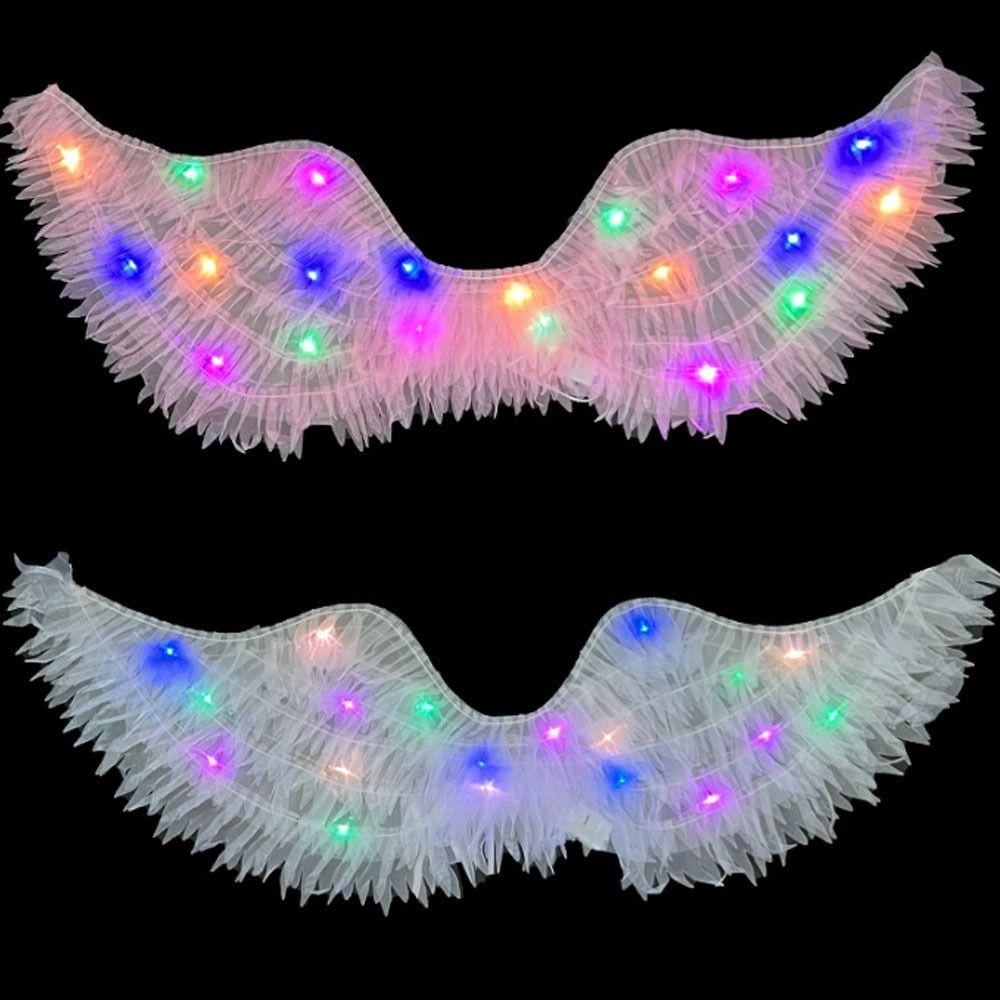 Ручная работа крыло бабочки перо интересная фея летающая игрушка светодиодные светящиеся крылья ангела Рождество