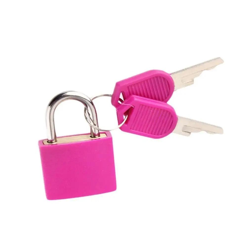 23mm Mini Suitcase Diary Lock With 2 Keys Anti-Theft Drawer Cabinet Padlock Multicolour Travel Bag Zipper Lock Home Decor