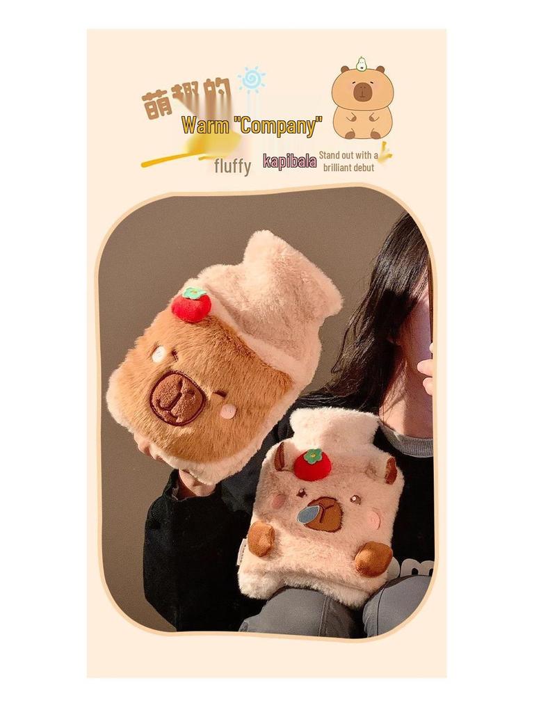 Зимняя плюшевая грелка-овечка для девочек - Милый согревающий элемент для живота и рук для малышей