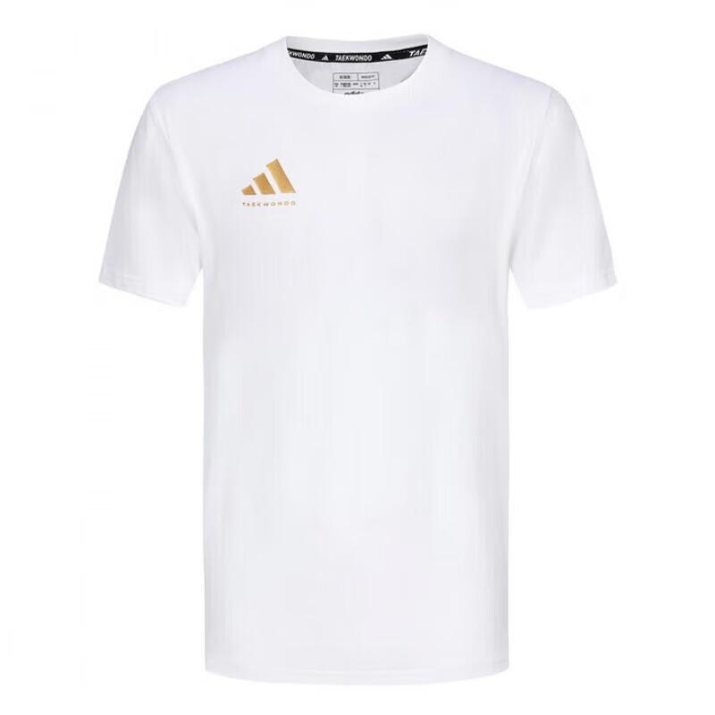 Adidas SS24 Удобная дышащая легкая спортивная футболка для бега с коротким рукавом и круглым вырезом, унисекс, топы белого цвета ADICLTS24CTK-WG