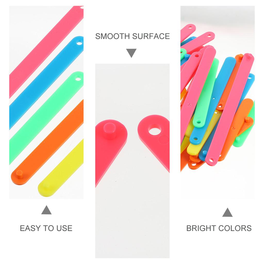 50 шт. Соединительные полоски Развивающие детские математические игрушки Геометрические фишки Математические манипулятивы Обучение Треугольник Обучающий пластик