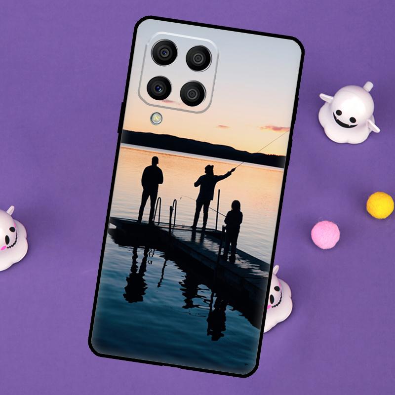 Рыбалка на басса Озеро Закат Рыбак Чехол Для Samsung Galaxy M11 M51 M31 M33 M13 M23 M53 M15 M55 M14 M34 M54 M20 M32 M52 Чехол