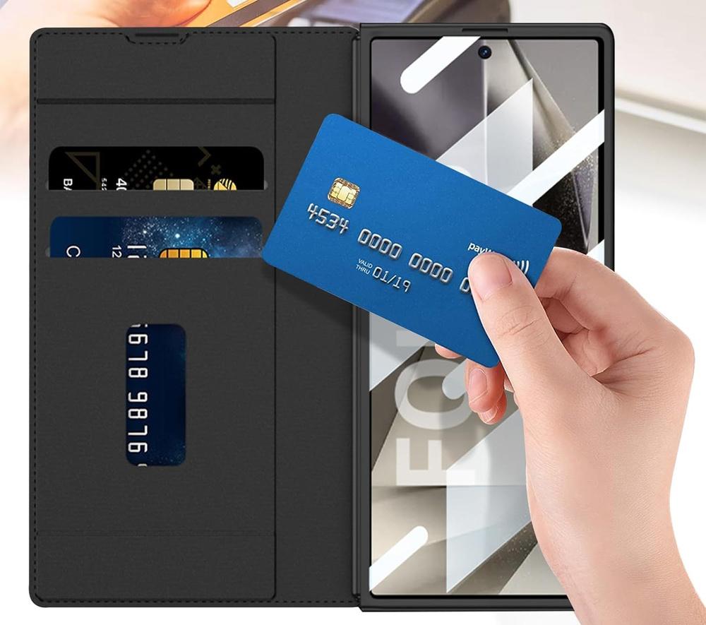 Flip wallet case for Samsung Galaxy Z Fold 7 5G - carbon black