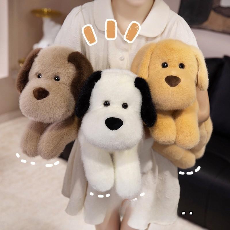 Plush Golden Retriever Dog Toy With Pp Cotton Filling For Kids And Pets