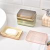 Прозрачная мыльница с крышкой: Многослойное, пыленепроницаемое и дренируемое хранение для ванной комнаты.